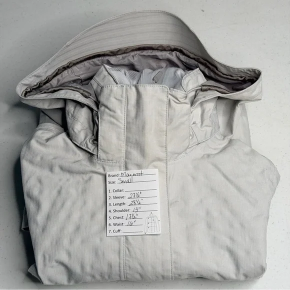 Marmot Women's Hooded Ski Jacket in Creamy Grey - Picture 16 of 16